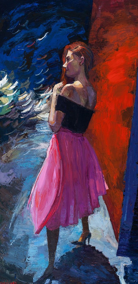 James Michalopoulos, Damsel in Da Dress
Oil on Canvas, 90 x 48 in.
$74,000