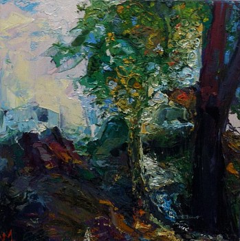 James Michalopoulos - Wild and Wooded 19 1/2 x 19 1/2 in. $5,700