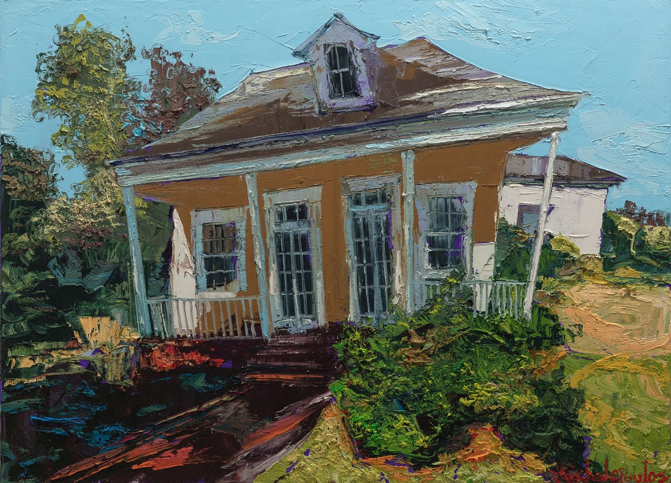 James Michalopoulos, Chartres Chatter
Oil on Canvas, 29.5 x 39.5 in.
$16,000